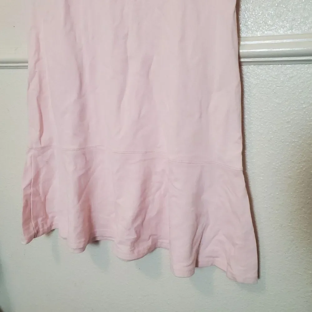 Lacoste Sport Tennis Dress Boat Neck Sleeveless Pink‎ Womens Sz 46 US XL